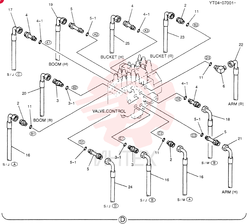 HYD LINES, UPP YT03H00027F2 (2)