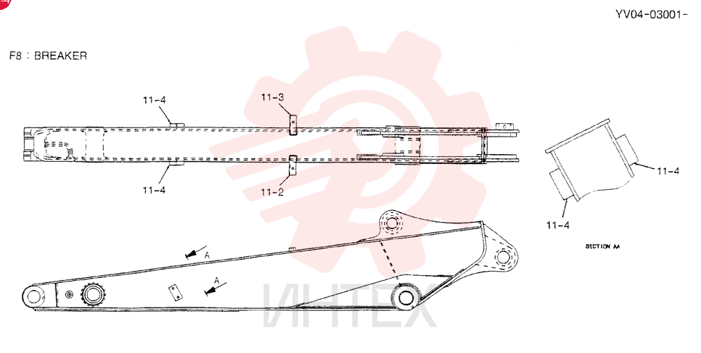 ARM ASSY, 2. 2M (BREAKER)