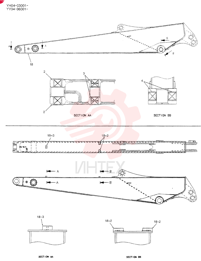ARM ASSY, LONG 2. 95M YY12B00085FF