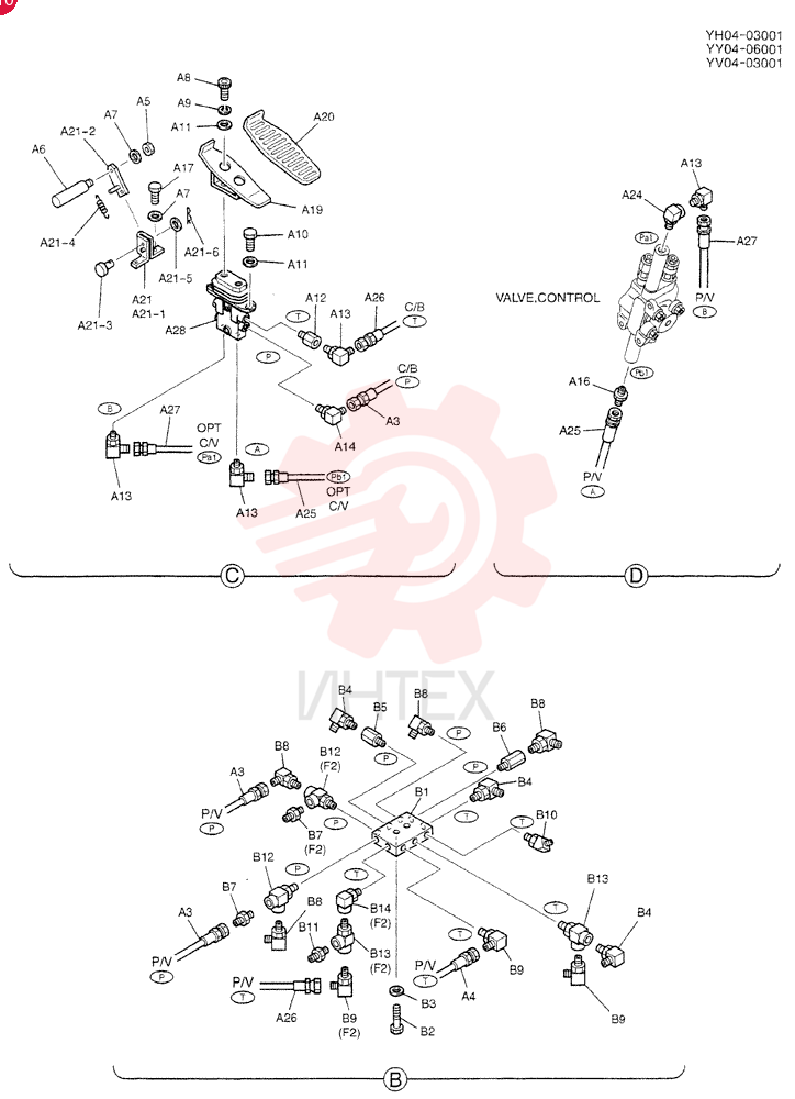 CONTROL LINES, REMOTE YY68H00037F1 (2)