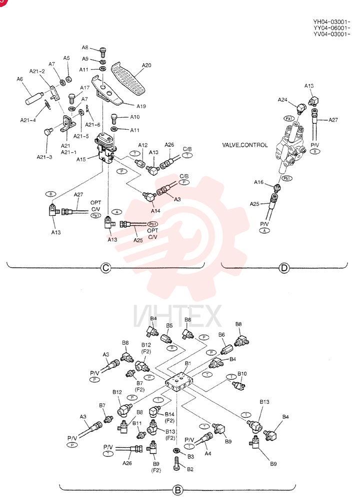 CONTROL LINES, REMOTE YY68H00035F1 (2)