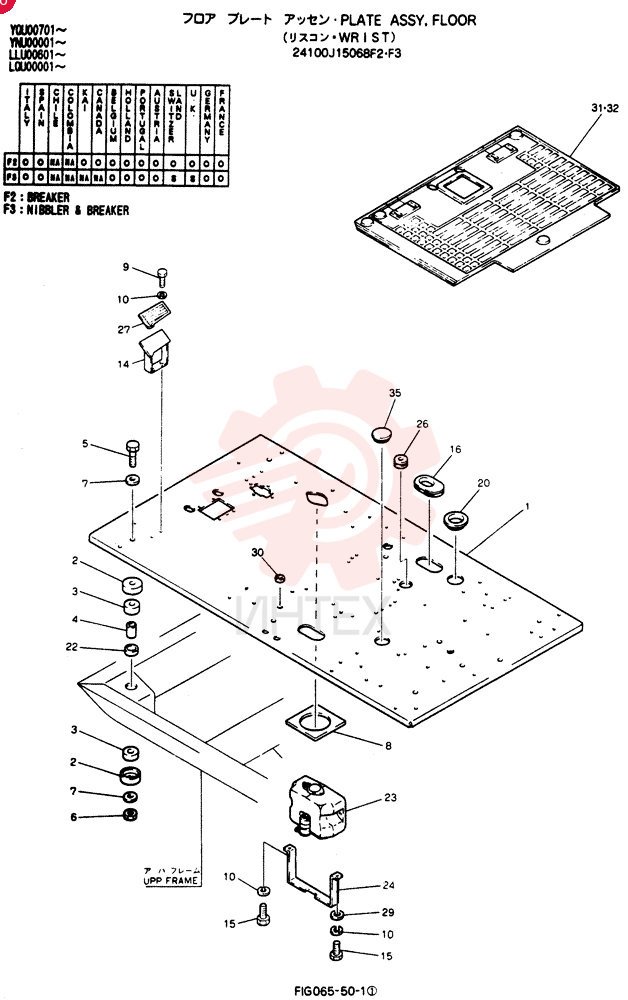 PLATE ASSY, FLOOR 24100J15068F2