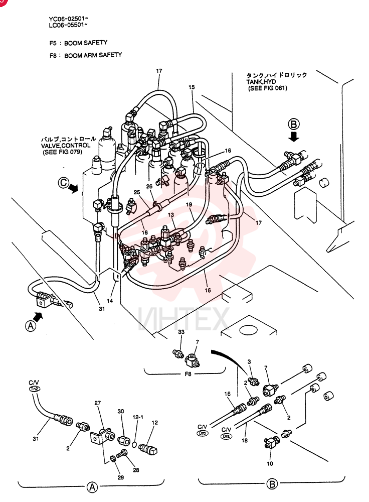 CONTROL LINES, MAIN (BOOM SAFETY) LC06H00008F5 (1)