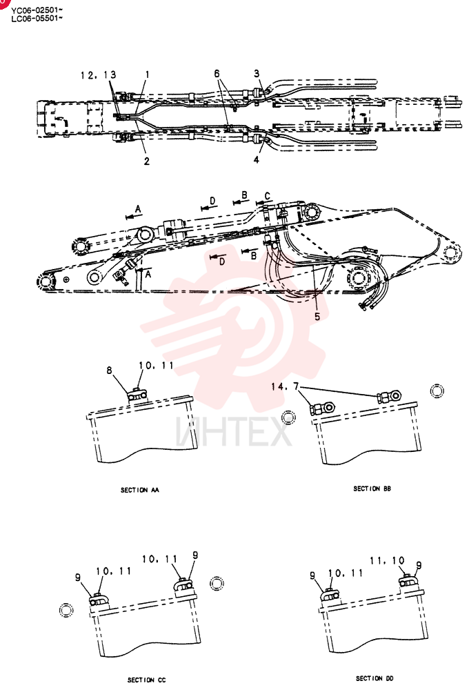 HYD LINES, ARM 3.3M LC43H00016F1