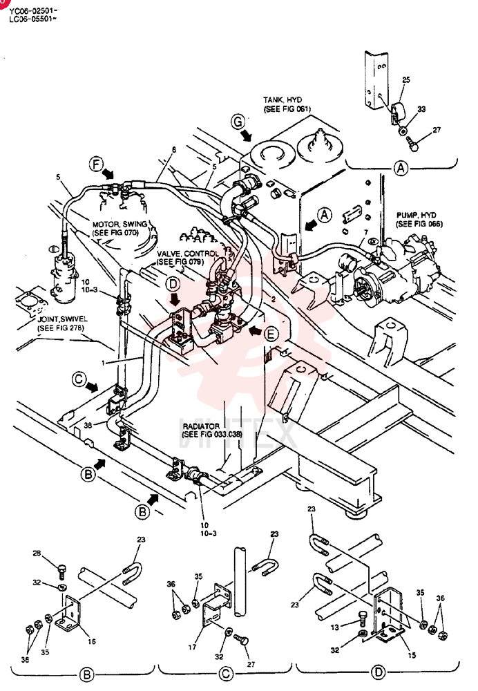 HYD LINES, RETURN LC32H00010F2 (1)