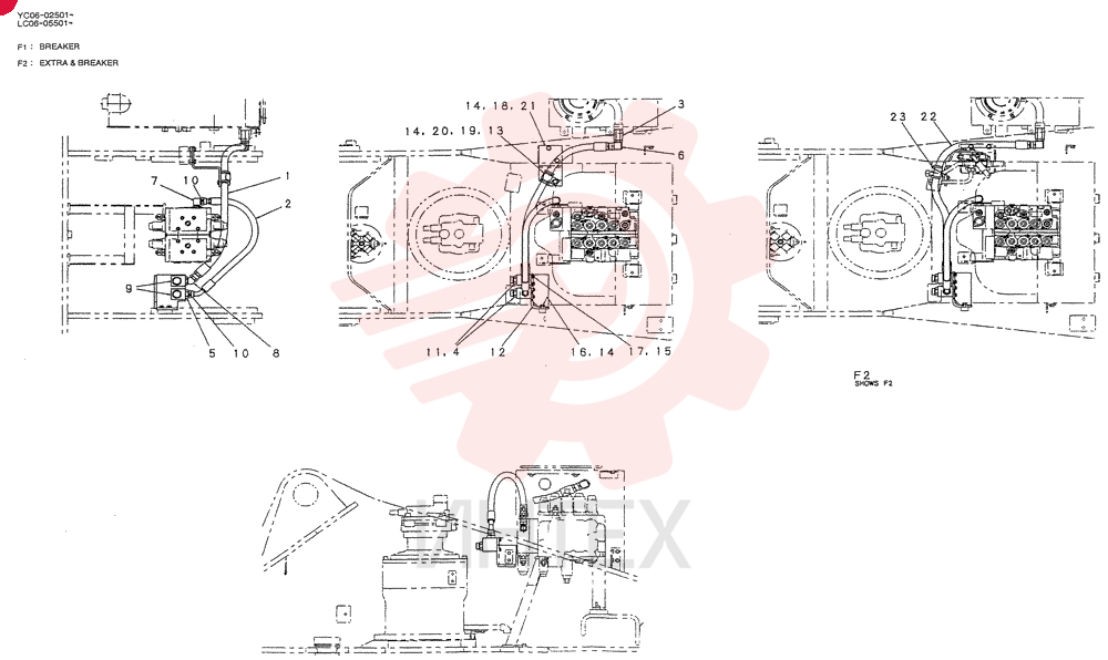 HYD LINES, UPP (BREAKER) LC03H00011F1