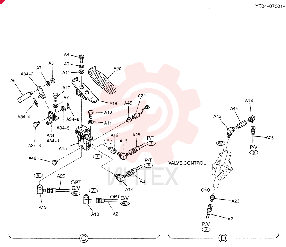 CONTROL LINES, REMOTE (EXTRA & NIBBLER & BREAKER) YT68H00037F3 (2)