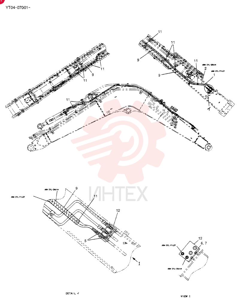 HYD LINES, BOOM 3. 72M YT42H00062F3