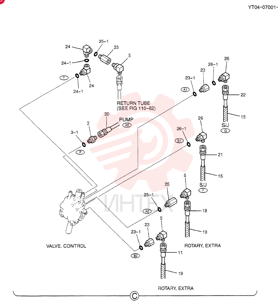 HYD LINES, UPP YT03H00032F6 (2)