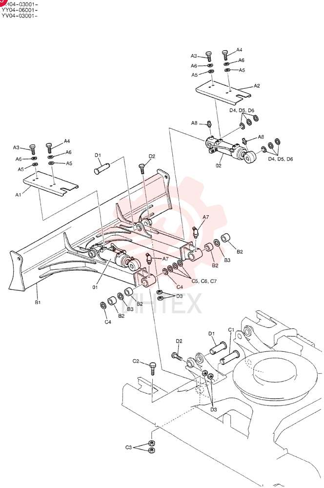 HYDRAULIC CYLINDER YX01V00006F1