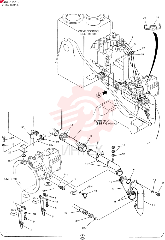 HYD LINES, PUMP YB30H00002F2