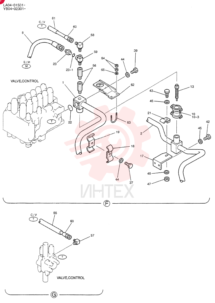 HYD LINES, RETURN (EXTRA) YB32H00003F3 (3)
