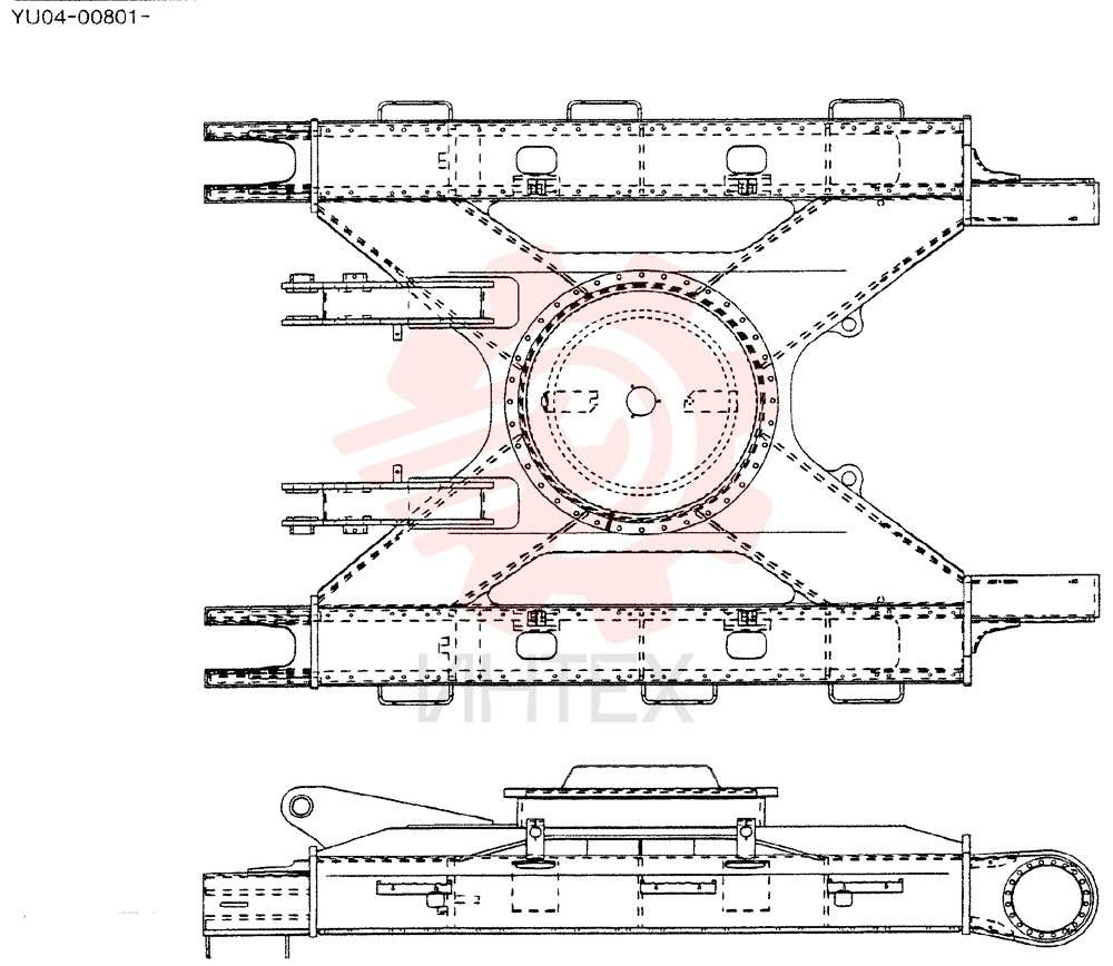 FRAME, LOW, FOR NARROW LONG CRAWLER YF02F00001P1