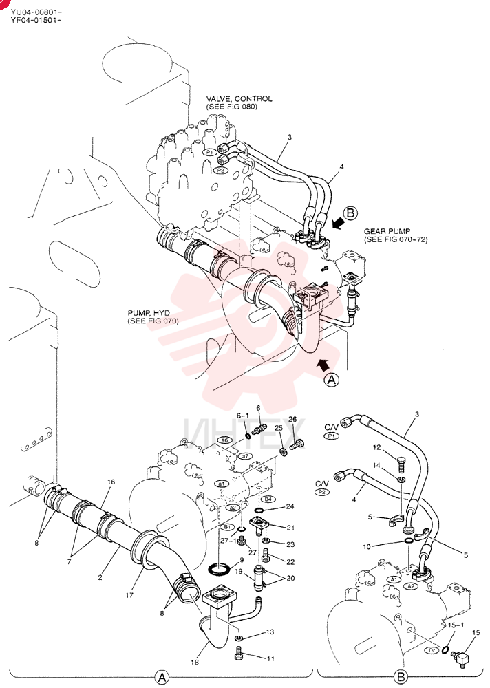 HYDR LINES, PUMP YF30H00001F2