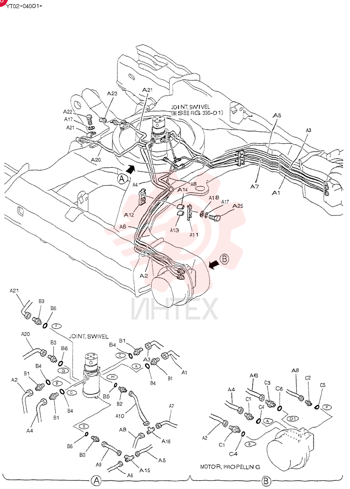 HYD. LINES, LOW YT02H00015F1
