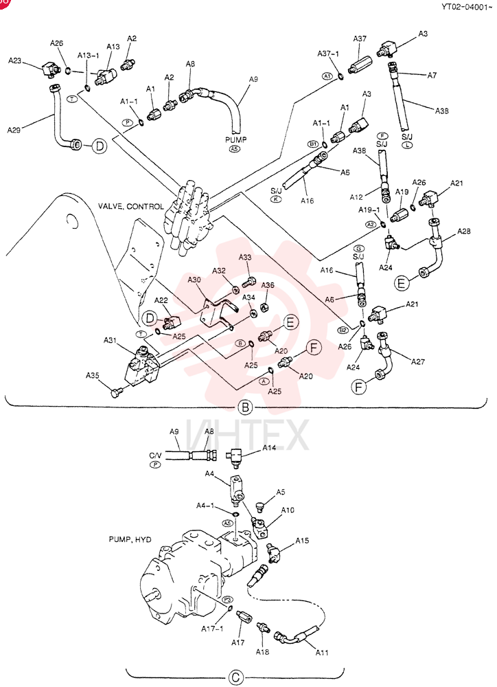 HYD LINES, UPP YT03H00029F1 (2)