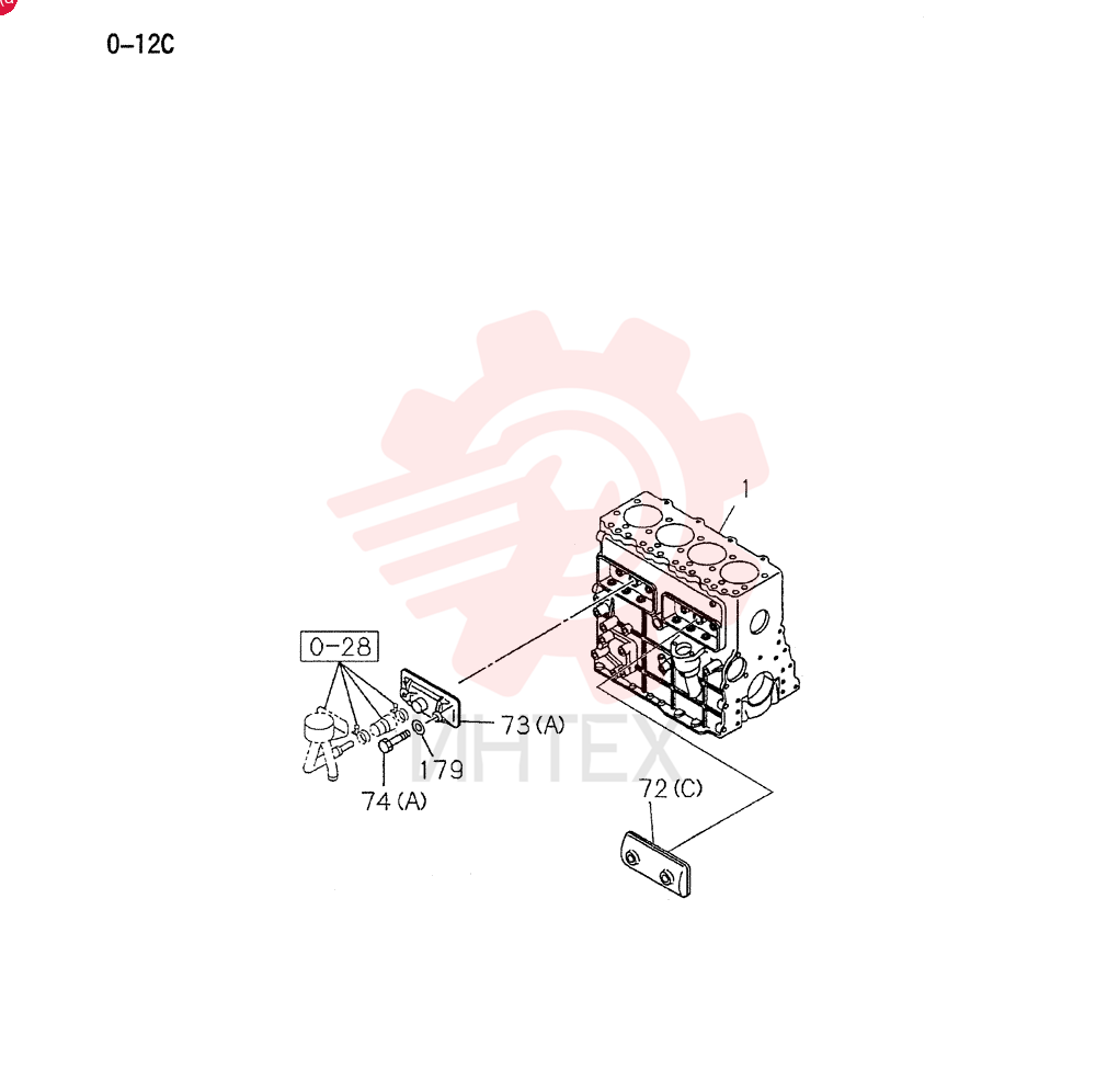 CYLINDER BLOCK VI8971239542