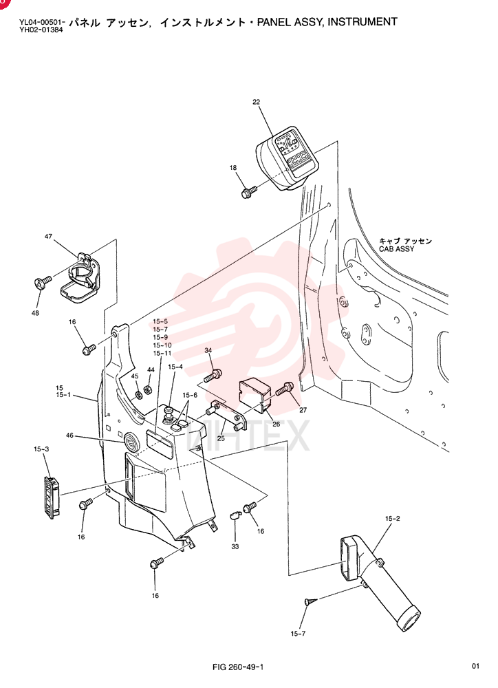 PANEL ASSY, INSTRUMENT YY17M00010F1 (1)