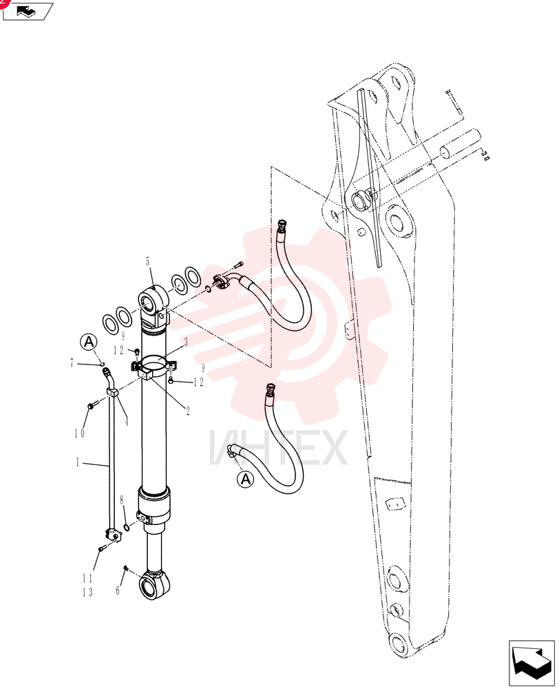Cylinder, Bucket YY43H00082F1