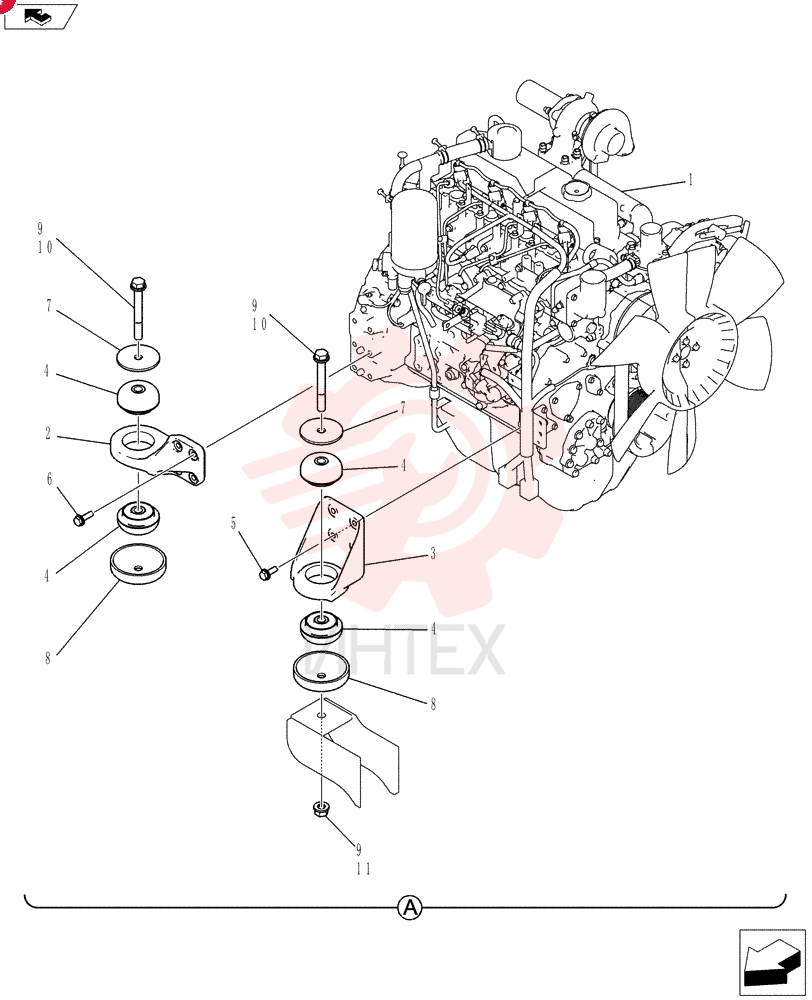 ENGINE,4 Cylinders, W/ Turbocharger