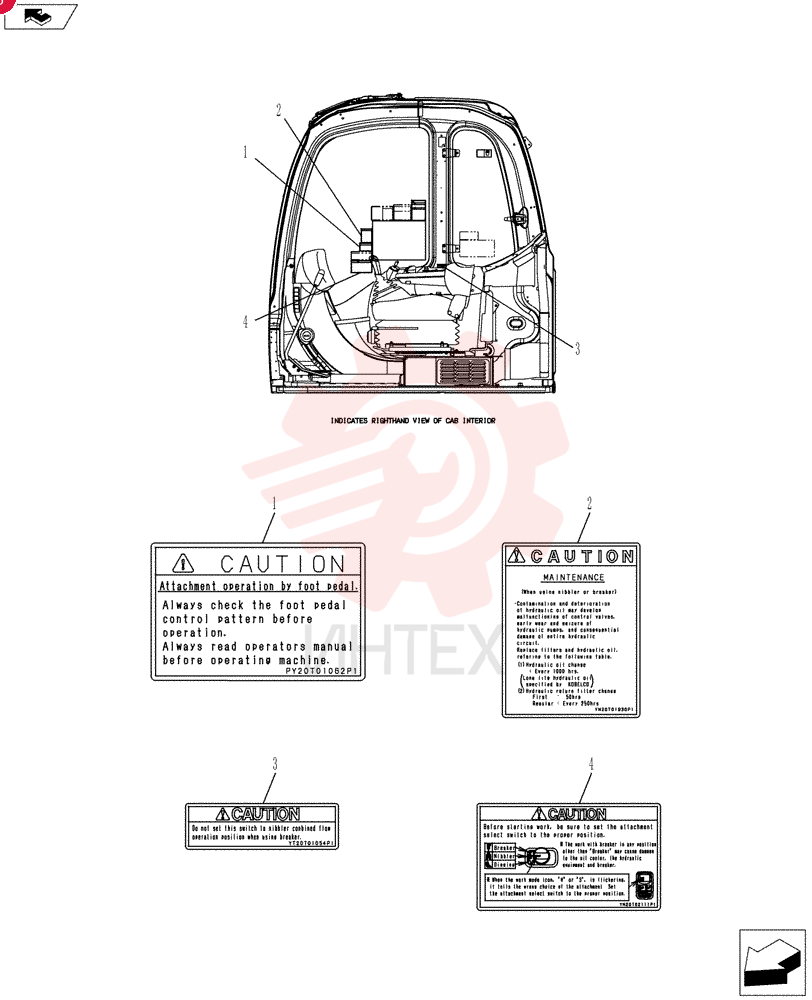 Схема (ED150-2) - BLADE RUNNER EXCAVATOR/DOZER ASN LH01-01001 (1/09-12/12) YF22T00052F9