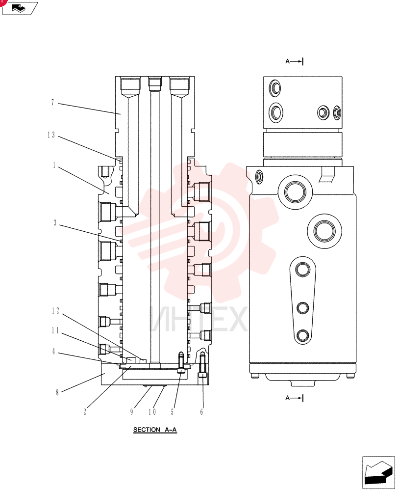 Схема (ED150-2) - BLADE RUNNER EXCAVATOR/DOZER ASN LH01-01001 (1/09-12/12) 2422J4745
