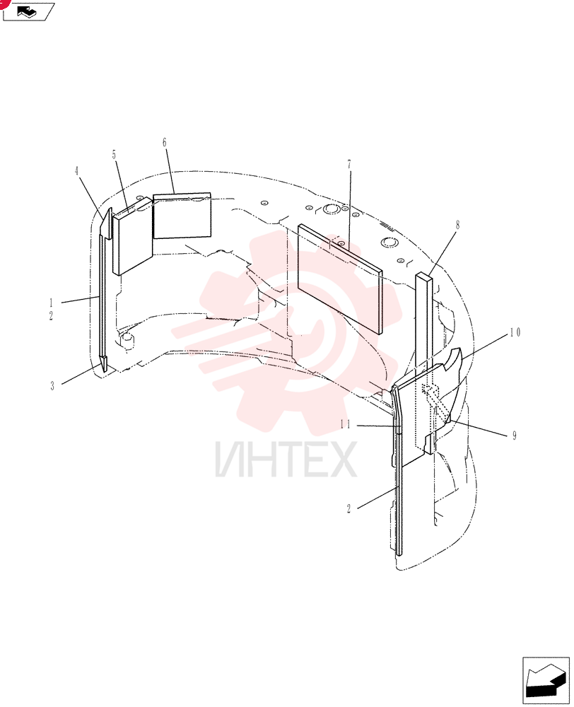 Схема (ED150-2) - BLADE RUNNER EXCAVATOR/DOZER ASN LH01-01001 (1/09-12/12) YX60C00016F1