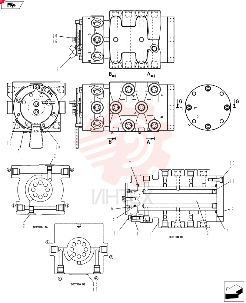 Схема (ED150-2) - BLADE RUNNER EXCAVATOR/DOZER ASN LH01-01001 (1/09-12/12) YF30V01027P1