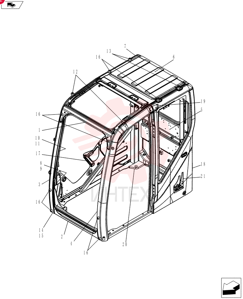 Схема (ED150-2) - BLADE RUNNER EXCAVATOR/DOZER ASN LH01-01001 (1/09-12/12) LQ02C00030P1001
