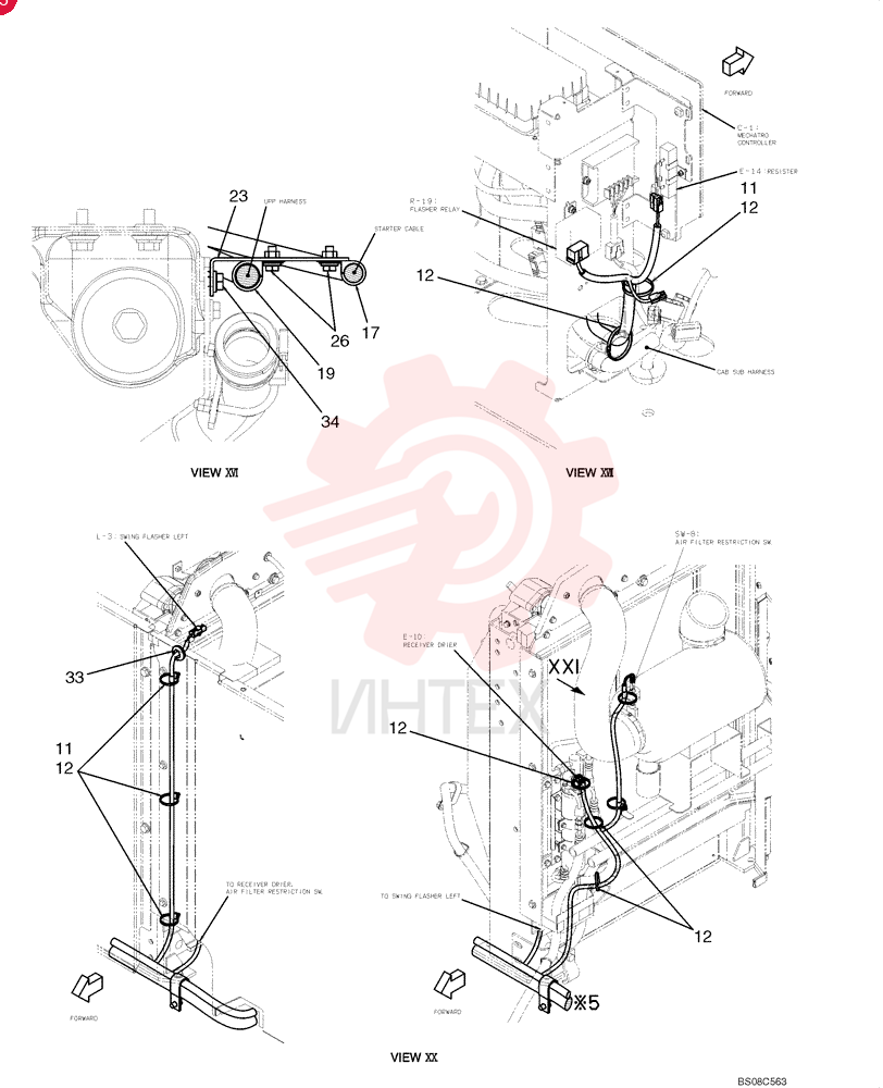 CLIP,M8 x 8.20mm Shank YN13E01375P1 (6)