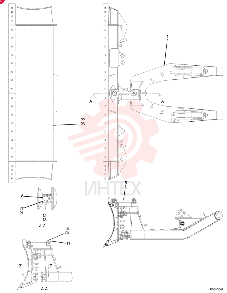 DOZER BLADE YY51BU0003F1