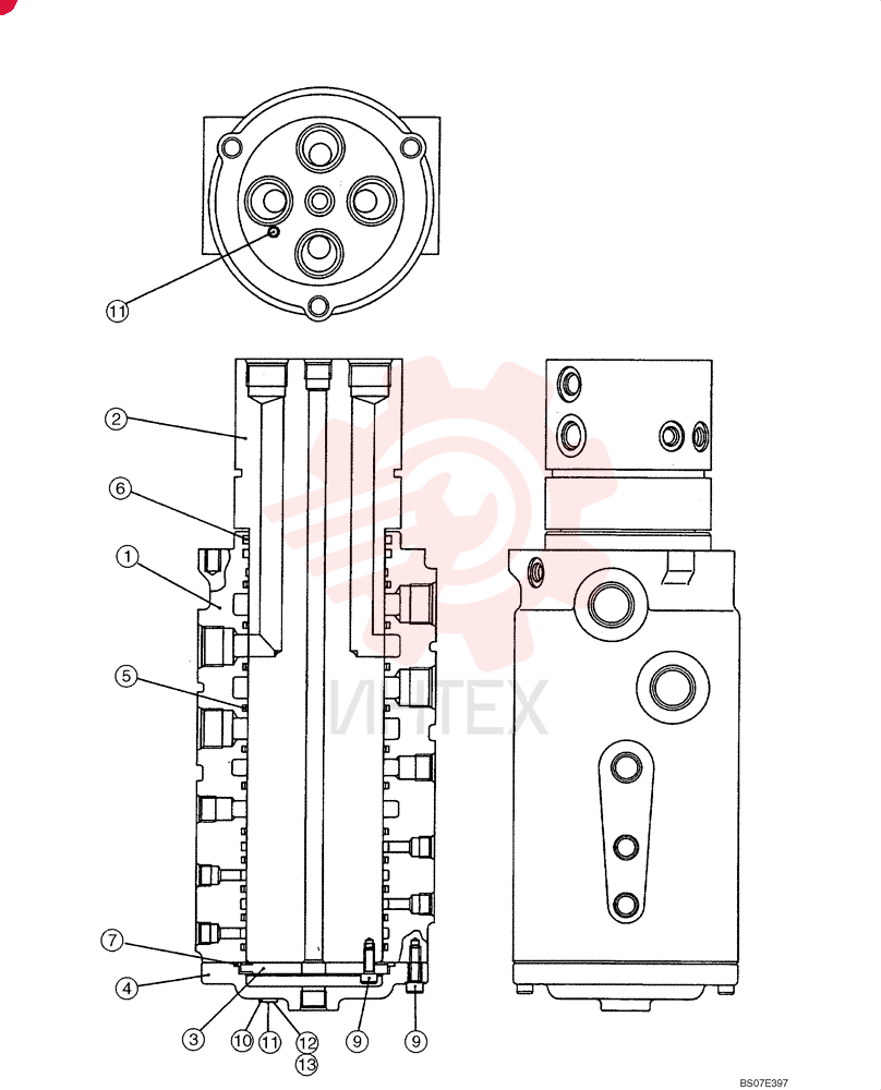 HYDRAULIC SWIVEL 24100J20523F1