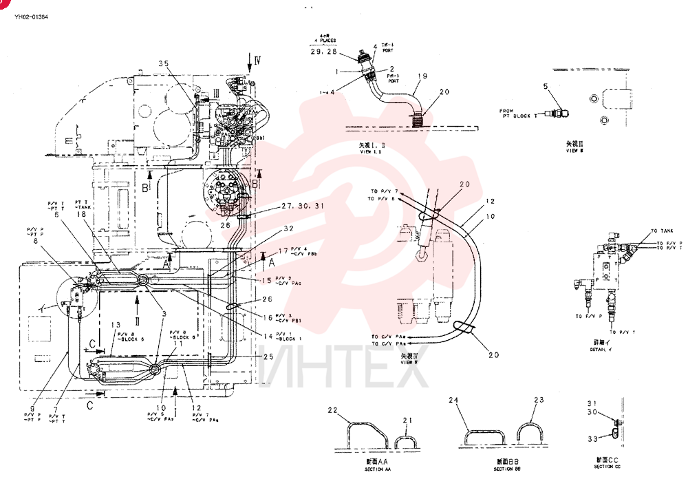 CONTROL LINES, REMOTE YY68H00054F1 (2)