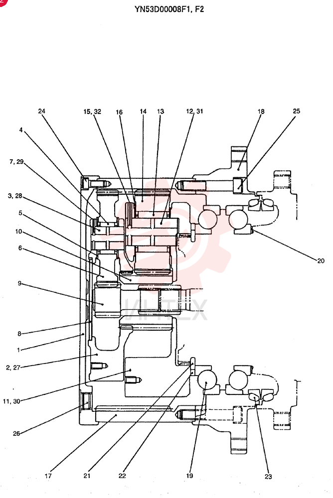 HYDRAULIC MOTOR YN53D00008F1