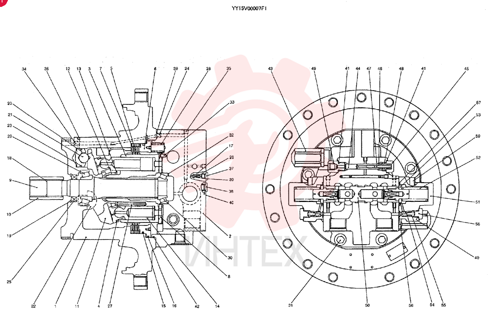 HYDRAULIC MOTOR YY15V00007F1