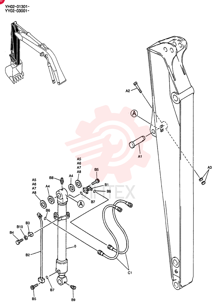 CYLINDER ASSY. YX01V00005F2 (2)