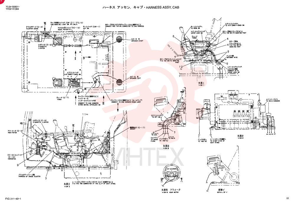 HARNESS ASSY, CAB YY14E00008F3 (2)