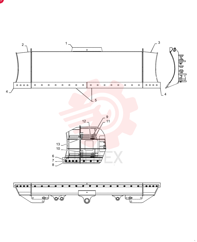 DOZER BLADE YY51BU0004P1