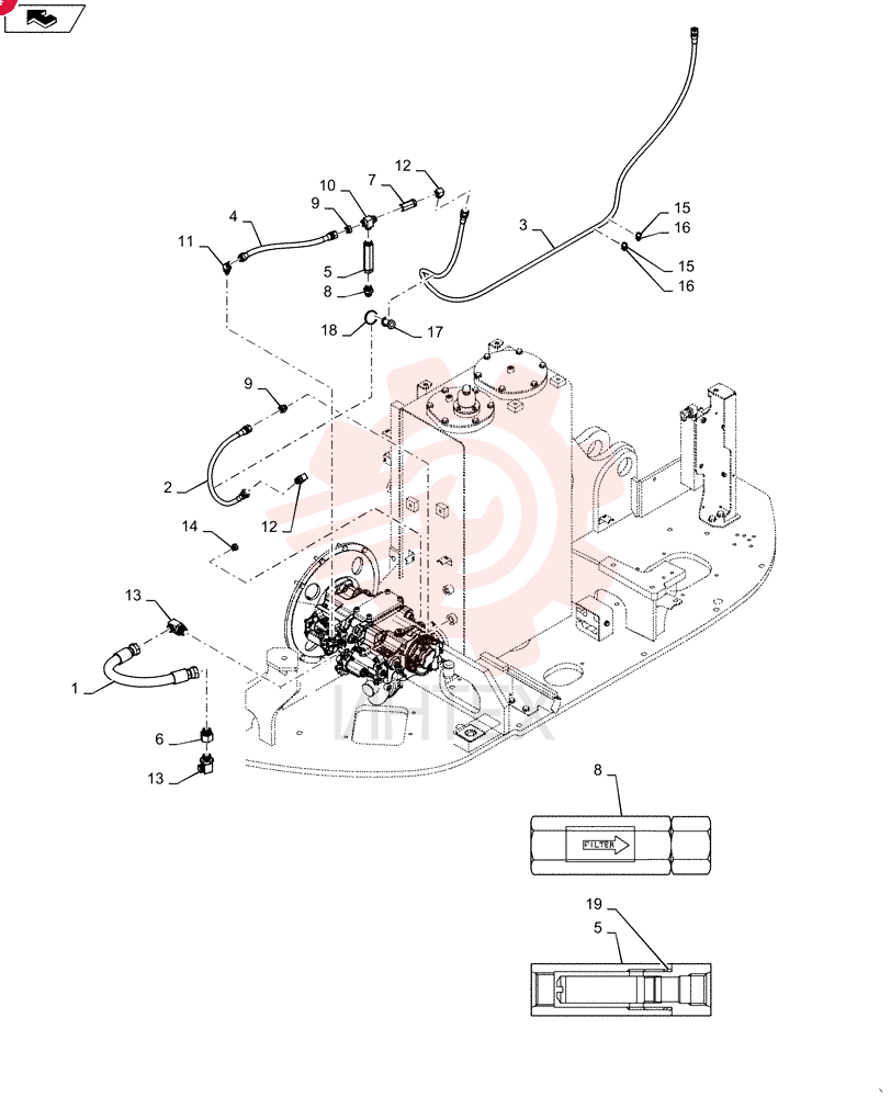 HOSE,19.05mm ID x 580mm L