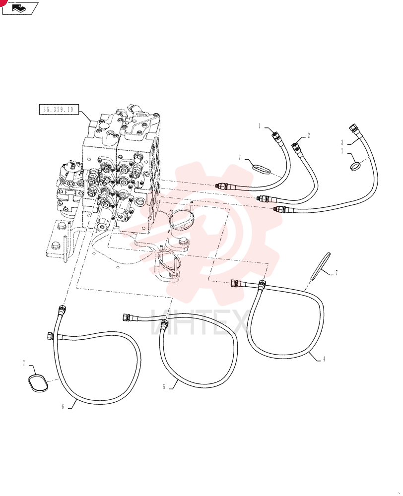 HOSE,9.60mm ID x 440mm L