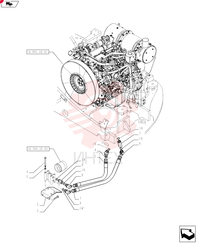 HOSE ASSY. YY02P01082P1 (2)