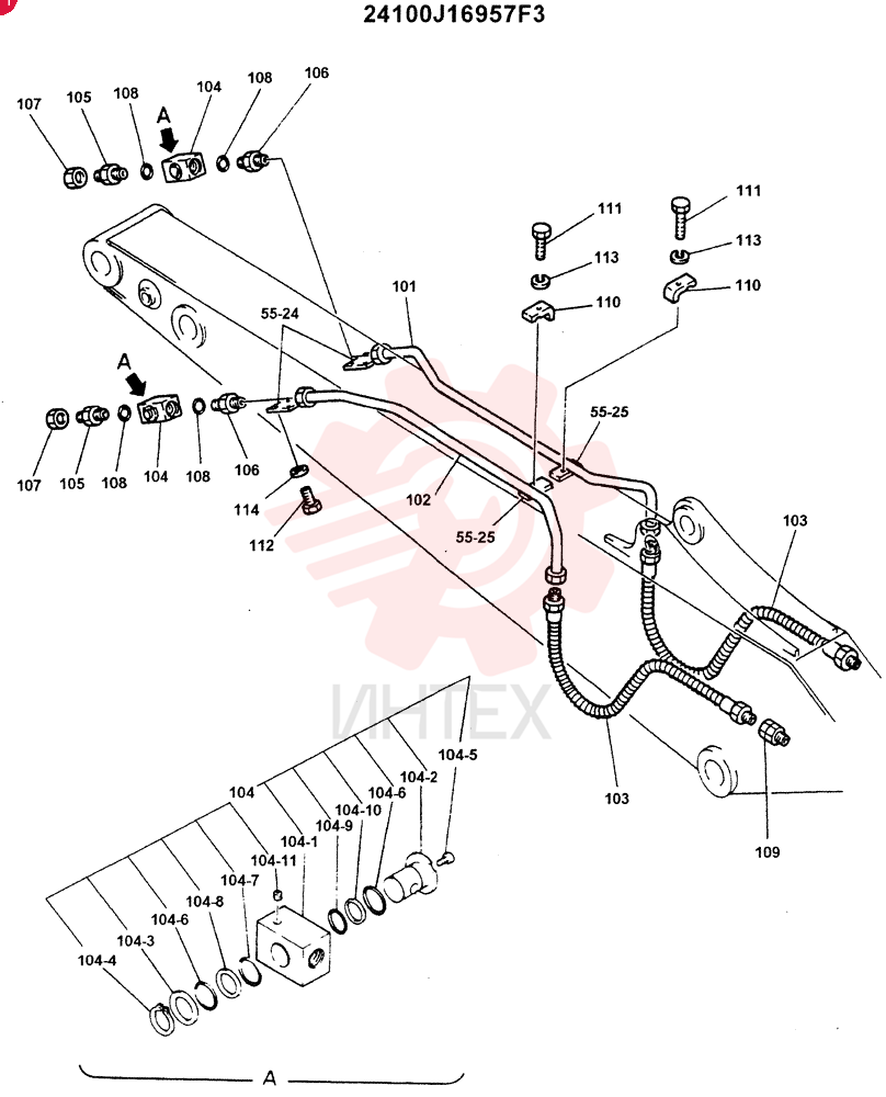 ARM ASSY 3.06M (AUXILIARY) 24100J16957F3 (1)