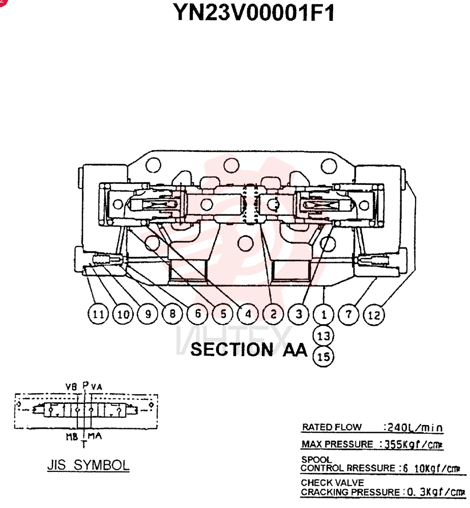 BRAKE VALVE YN23V00001F1 (2)