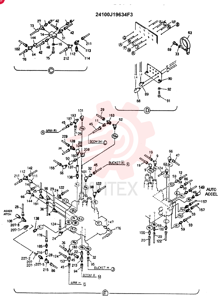 CONTROL ASSY, REMOTE 24100J19634F3 (3)