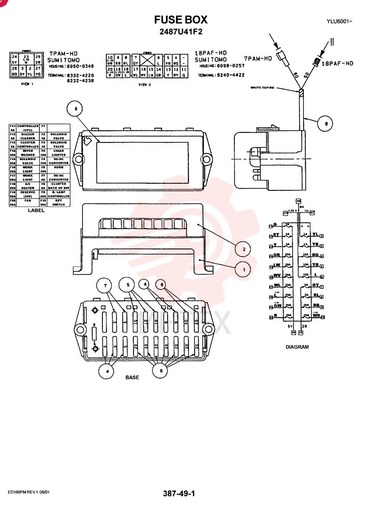 FUSE BOX 2487U41F2
