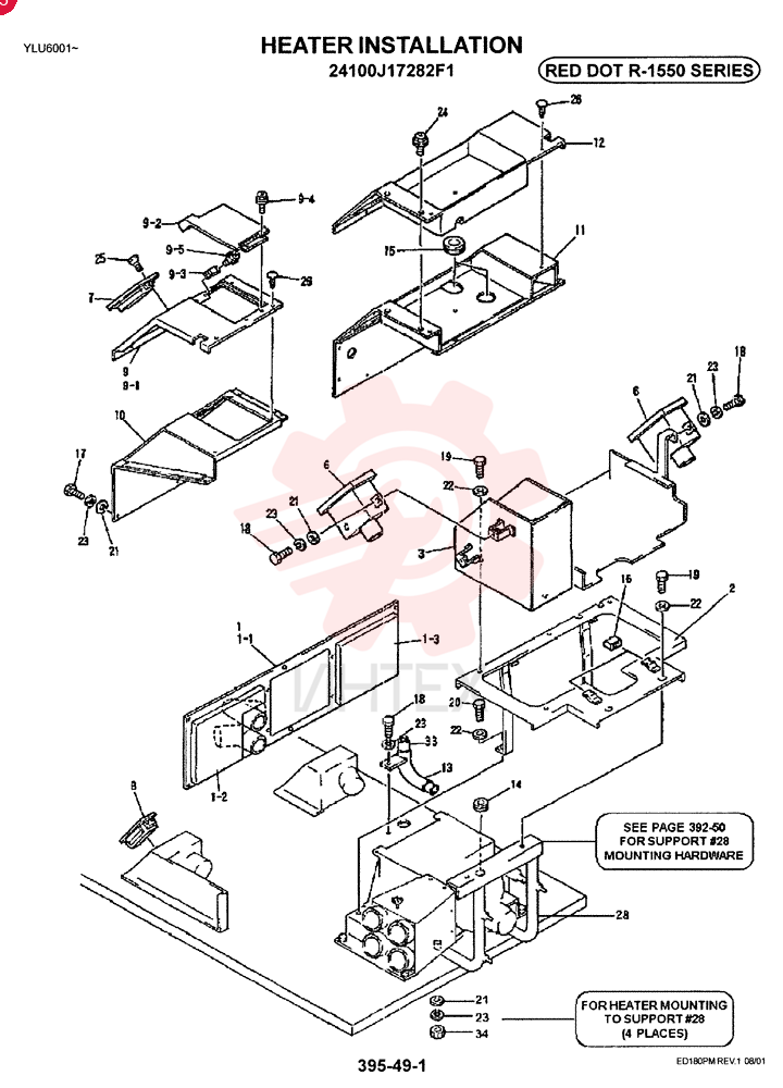 HEATER INSTAL. 24100J17282F1