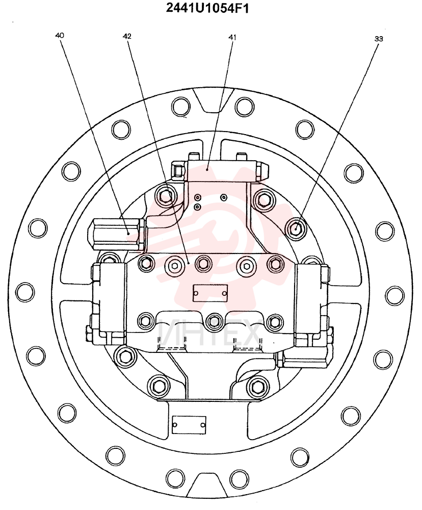 HYDRAULIC MOTOR 2441U1054F1 (2)
