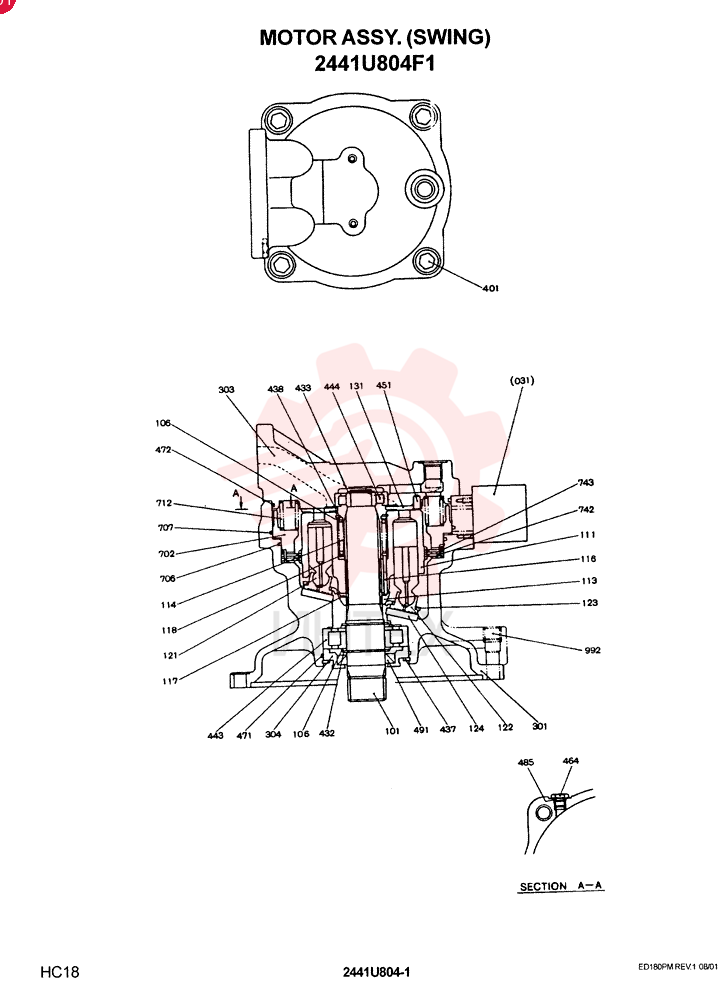 HYDRAULIC MOTOR 2441U804F1