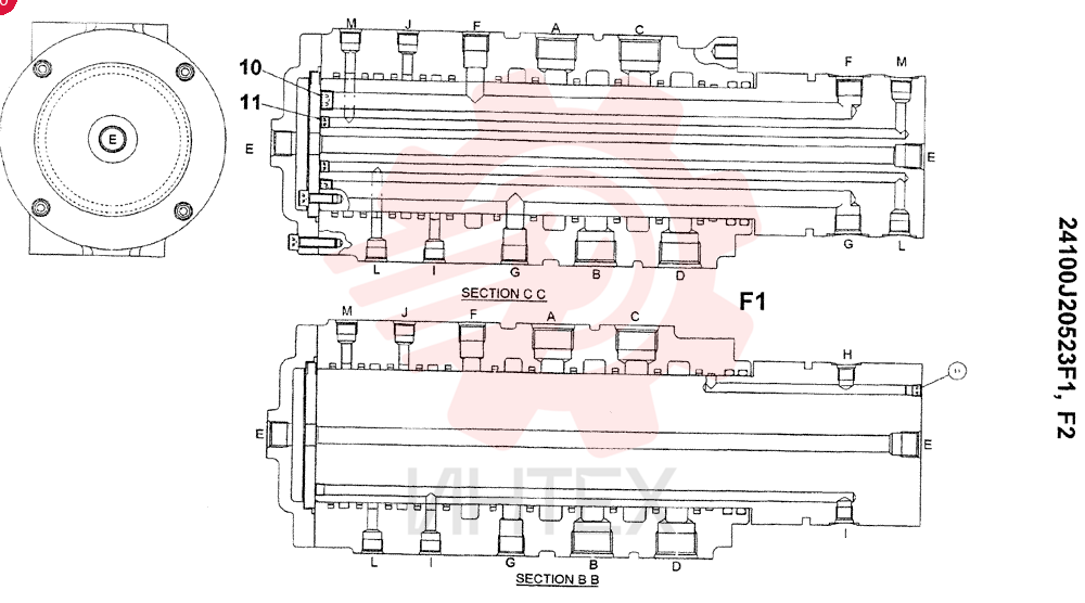 HYDRAULIC SWIVEL 24100J20523F1 (2)