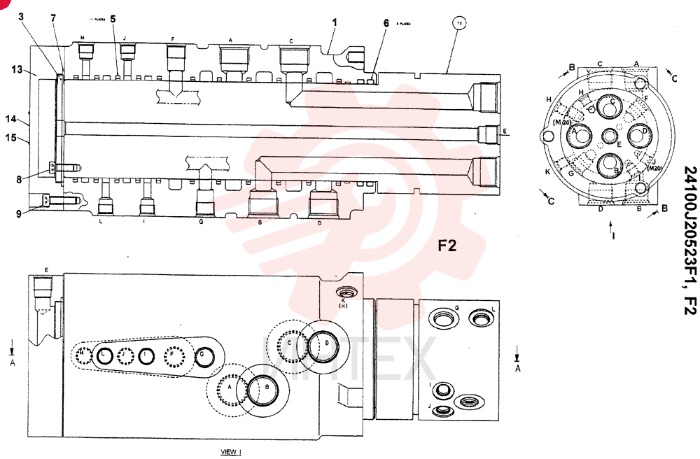 HYDRAULIC SWIVEL 24100J20523F1 (4)